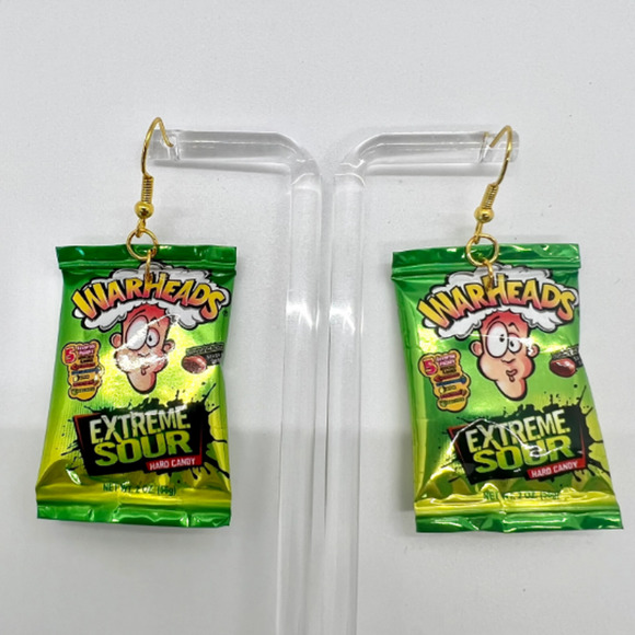 War Heads Earrings - Candy Mini Brands Earrings - Y2K Earrings - Picture 1 of 6